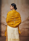 Ivory Weaving Georgette Kurta Sharara Set