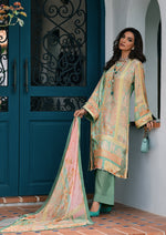 Pistachio printed kurta set